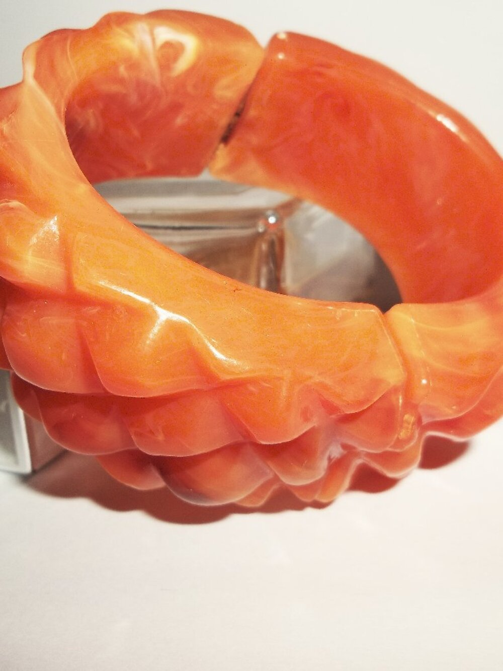 1940s Butterscotch Bangle Bracelet by Bakelite.